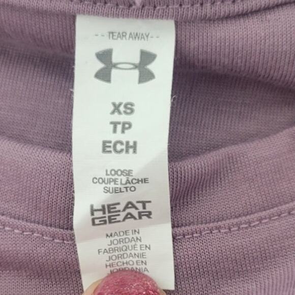 Under Armour Shirt Womens X-Small Heat Gear T-Shirt Sporty Active Athleisure Top - Picture 6 of 6